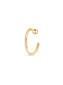 kosiner jewelry 14K Solid Gold Classic Smooth Round Ball Thin Hoop Nose Ring