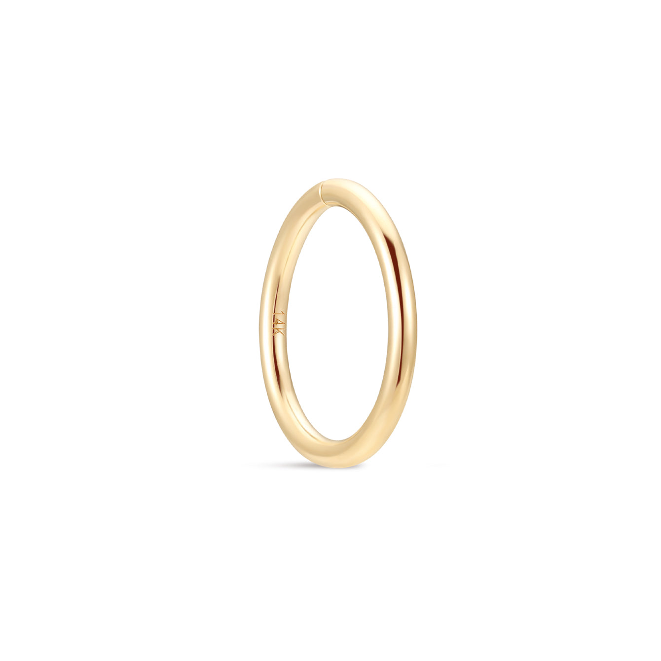 kosiner jewelry 14K Solid Gold Minimalist Seamless Hoop Nose Ring