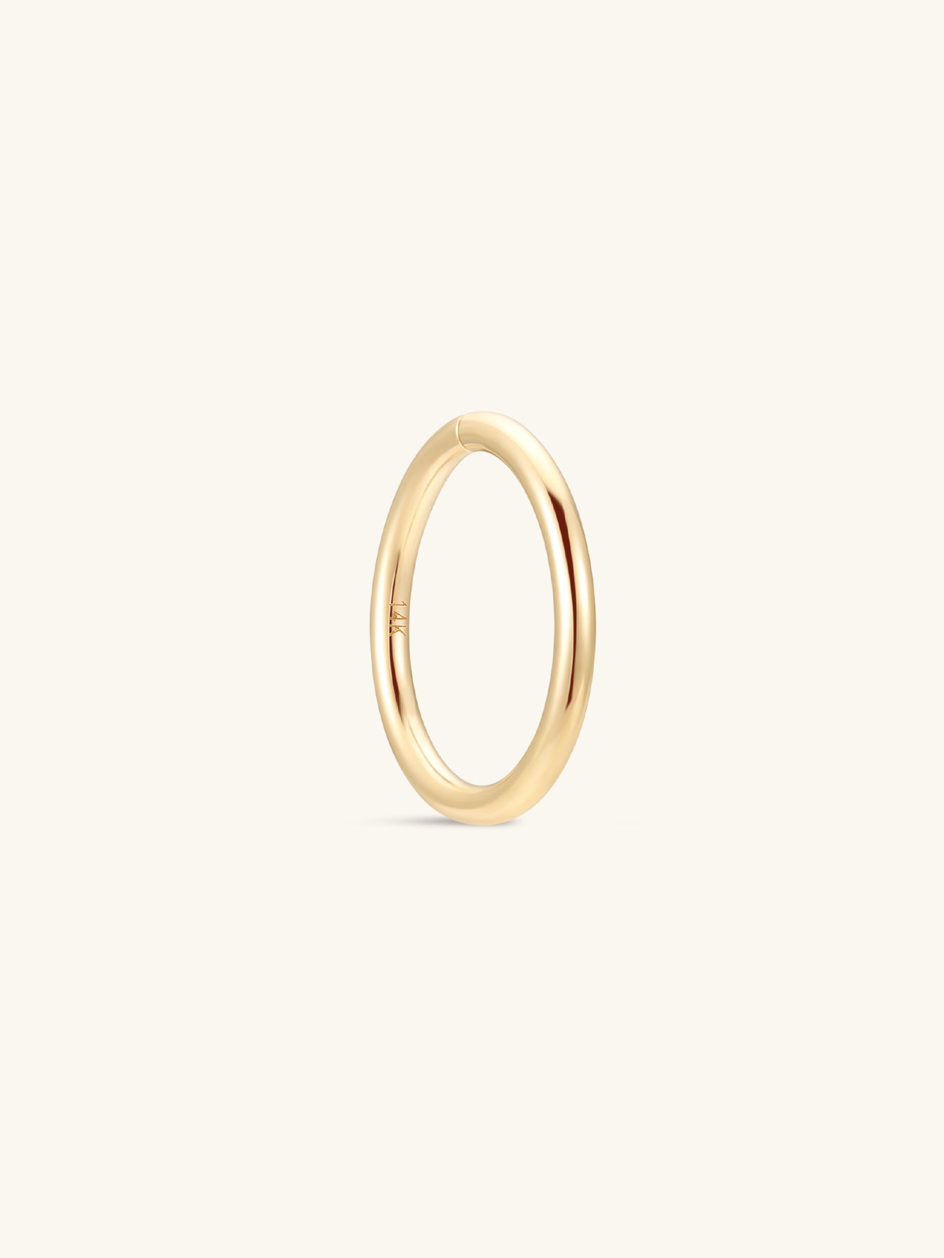 kosiner jewelry 14K Solid Gold Minimalist Seamless Hoop Nose Ring