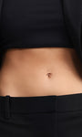 Kosiner Jewelry KOSINER 14K Solid Gold Simple Navel Piercing Stud