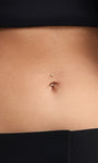 Kosiner Jewelry KOSINER 14K Solid Gold Simple Navel Piercing Stud
