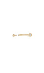 Kosiner Jewelry KOSINER 14K Solid Gold Classic Bezel Navel Piercing Stud