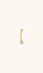 Kosiner Jewelry KOSINER 14K Solid Gold Classic Bezel Navel Piercing Stud
