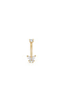 Kosiner Jewelry KOSINER 14K Solid Gold Delicate Butterfly Navel Piercing Stud