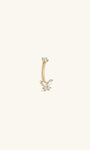 Kosiner Jewelry KOSINER 14K Solid Gold Delicate Butterfly Navel Piercing Stud