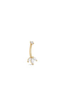 Kosiner Jewelry KOSINER 14K Solid Gold Delicate Marquise Trio Navel Piercing Stud