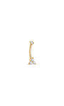 Kosiner Jewelry KOSINER 14K Solid Gold Classic Trinity Navel Piercing Stud