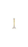 Kosiner Jewelry KOSINER 14K Solid Gold Classic Trinity Navel Piercing Stud