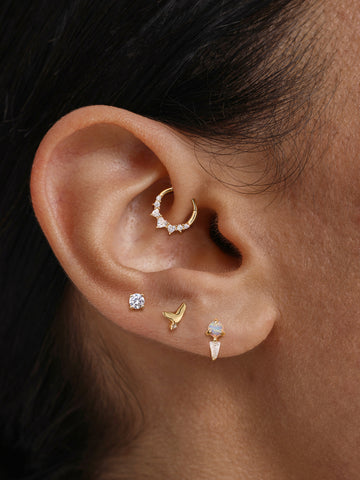 flower cartilage piercing