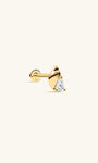 Kosiner Jewelry KOSINER Seaspritz 14K Solid Gold Beach Conch Flat Back Stud