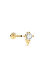 Kosiner Jewelry KOSINER Seaspritz 14K Solid Gold Ice Cream Flat Back Stud