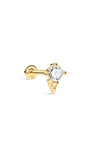 Kosiner Jewelry KOSINER Seaspritz 14K Solid Gold Ice Cream Flat Back Stud