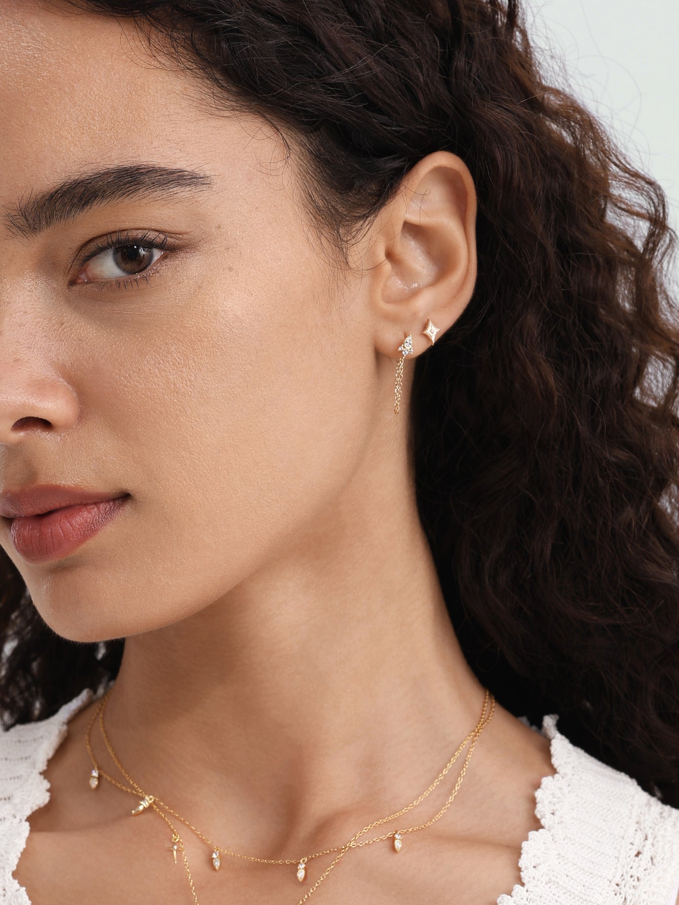 Étoile Flatback Stud in 14k Solid Gold