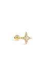 Kosiner Jewelry KOSINER Étoile 14K Solid Gold Dainty Star Flat Back Stud