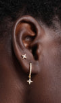Kosiner Jewelry KOSINER Étoile 14K Solid Gold Dainty Star Flat Back Stud