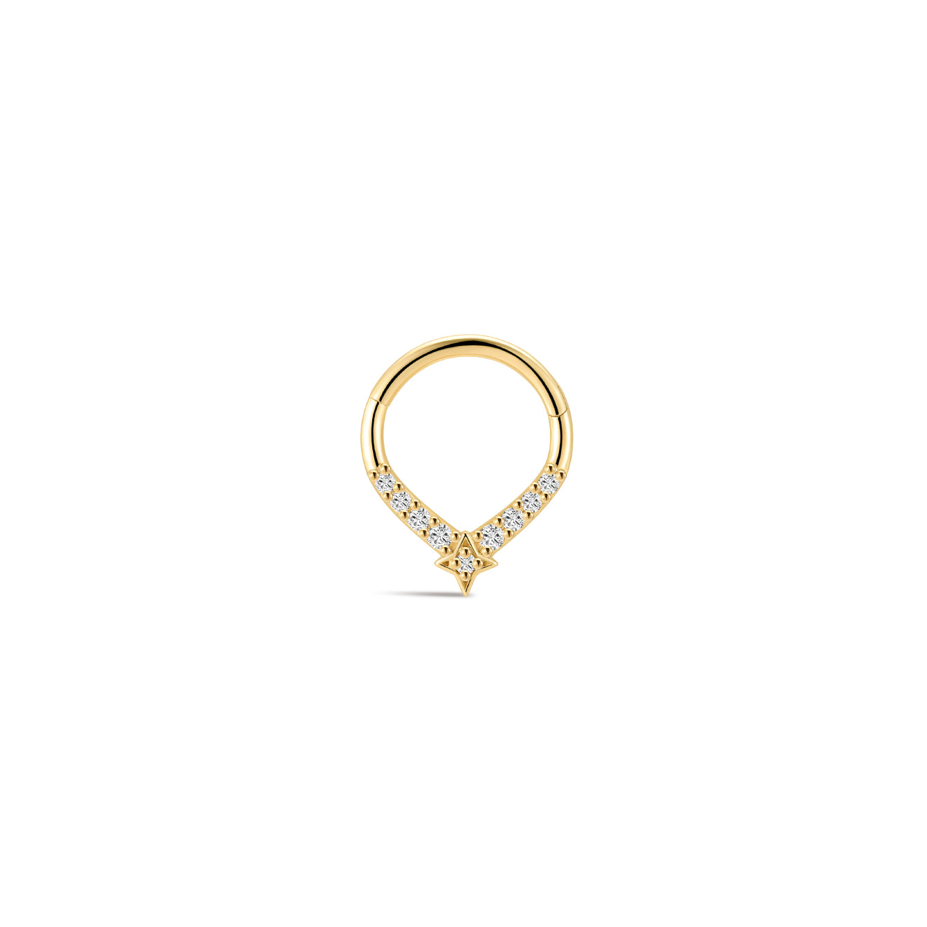 Étoile Clicker in 14k Solid Gold