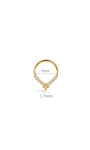 Kosiner Jewelry KOSINER Étoile 14k Solid Gold Four - Pointed Star Daith Clicker