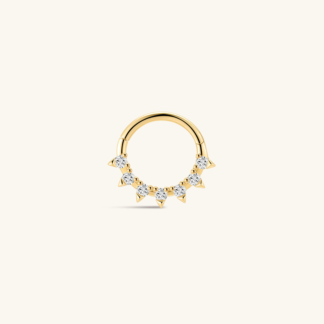 Kosiner Jewelry KOSINER Prism 14K Solid Gold Classic Daith Clicker