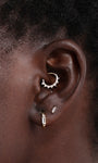 Kosiner Jewelry KOSINER Prism 14K Solid Gold Classic Daith Clicker
