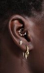 Kosiner Jewelry KOSINER Prism 14K Solid Gold Geometric Daith Clicker