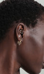 Kosiner Jewelry KOSINER Prism 14K Solid Gold Geometric Daith Clicker