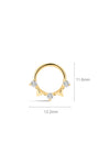 Kosiner Jewelry KOSINER Prism 14K Solid Gold Geometric Daith Clicker