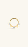 Kosiner Jewelry KOSINER Prism 14K Solid Gold Geometric Daith Clicker
