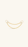 Kosiner Jewelry KOSINER 14K Solid Gold Simple Double - Layer Chain Pendant Charm