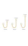 Kosiner Jewelry KOSINER 14K Solid Gold Classic Spheres Chain Pendant Charm