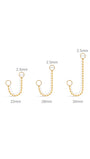 Kosiner Jewelry KOSINER 14K Solid Gold Classic Spheres Chain Pendant Charm