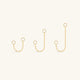 Baby Rolo Chain Charm In 14K Solid Gold