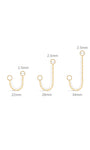 Kosiner Jewelry KOSINER 14K Solid Gold Baby Rolo Chain Pendant Charm
