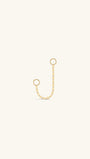 Kosiner Jewelry KOSINER 14K Solid Gold Baby Rolo Chain Pendant Charm