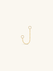 Kosiner Jewelry KOSINER 14K Solid Gold Baby Rolo Chain Pendant Charm