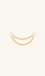Kosiner Jewelry KOSINER 14K Solid Gold Minimalist Double Chain Pendant Charm
