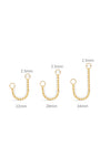 Kosiner Jewelry KOSINER 14K Solid Gold Classic Box Chain Pendant Charm