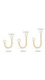 Kosiner Jewelry KOSINER 14K Solid Gold Classic Box Chain Pendant Charm