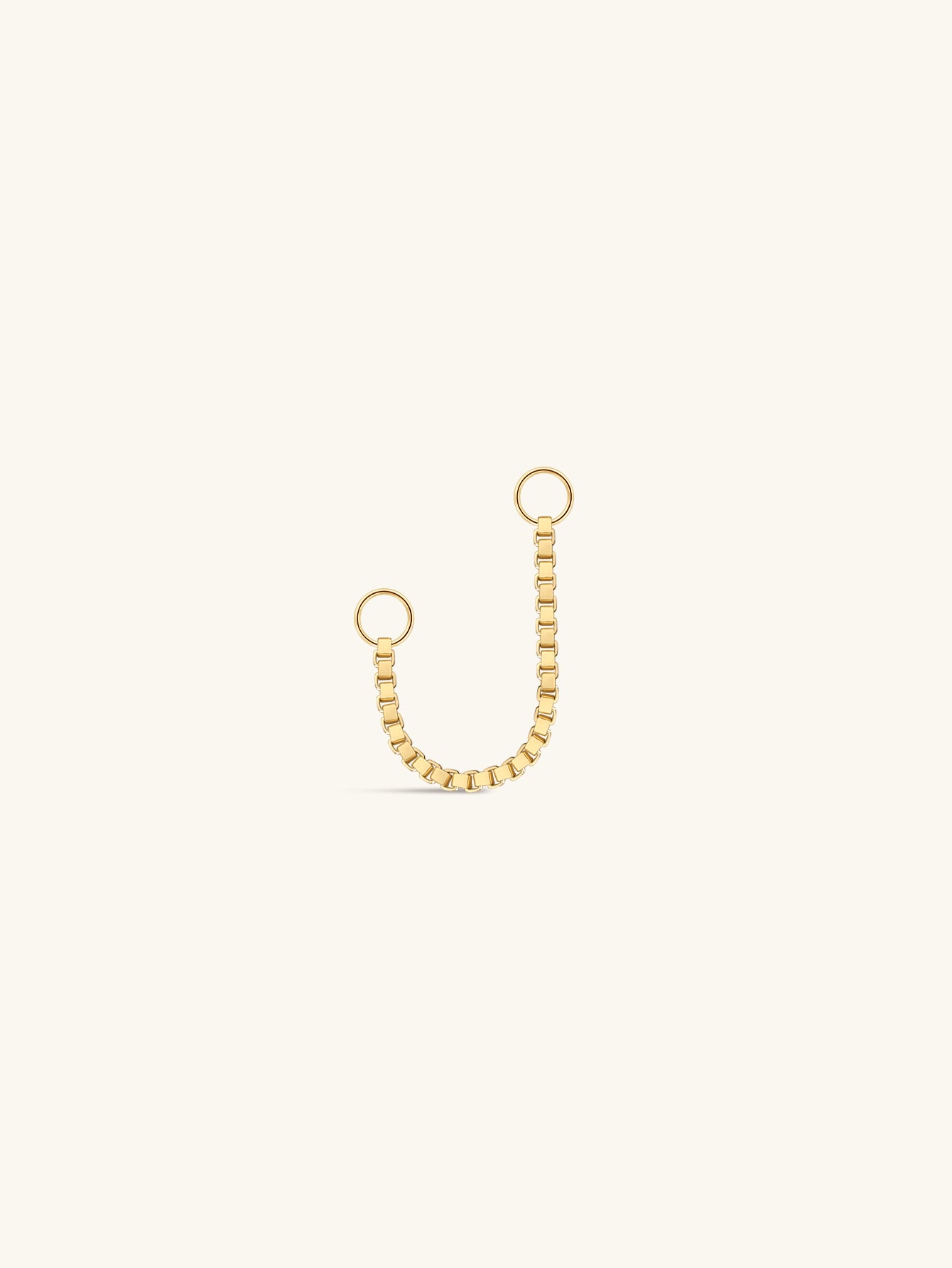 Kosiner Jewelry KOSINER 14K Solid Gold Classic Box Chain Pendant Charm