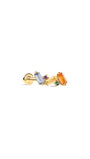 PETALS Rainbow Baguette Row CZ Flat back  in 14K Soild Gold