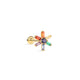 PETALS Radiant Bloom CZ Flat back in 14K Soild Gold