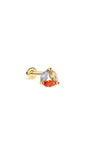 PETALS Teardrop Cluster CZ  in 14K Soild Gold