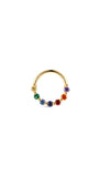 PETALS Color CZ  Hoop in 14K Soild Gold