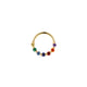 PETALS Color CZ  Hoop in 14K Soild Gold
