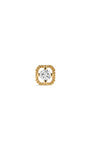 Kosiner Jewelry KOSINER Étoile 14K Solid Gold Quadrilateral Textured Flat Back Stud