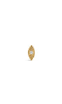 Kosiner Jewelry KOSINER Étoile 14K Solid Gold Elegant Marquise Flat Back Stud
