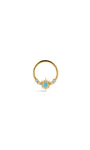 Kosiner Jewelry KOSINER Étoile 14K Solid Gold Elegant Turquoise Sun Daith Clicker