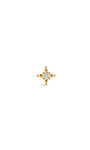 Kosiner-Schmuck Perléa Four Point Star Flatback aus 14-karätigem Massivgold