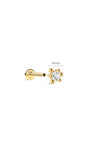 kosiner bijoux Perléa Round CZ Flatback en or massif 14 carats
