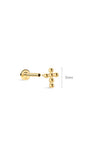 Gioielli kosiner Perléa Cross Stud in oro massiccio 14 carati