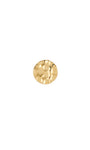 Kosiner Jewelry KOSINER Hand Hammered 14K Solid Gold Textured Disc Flat Back Stud